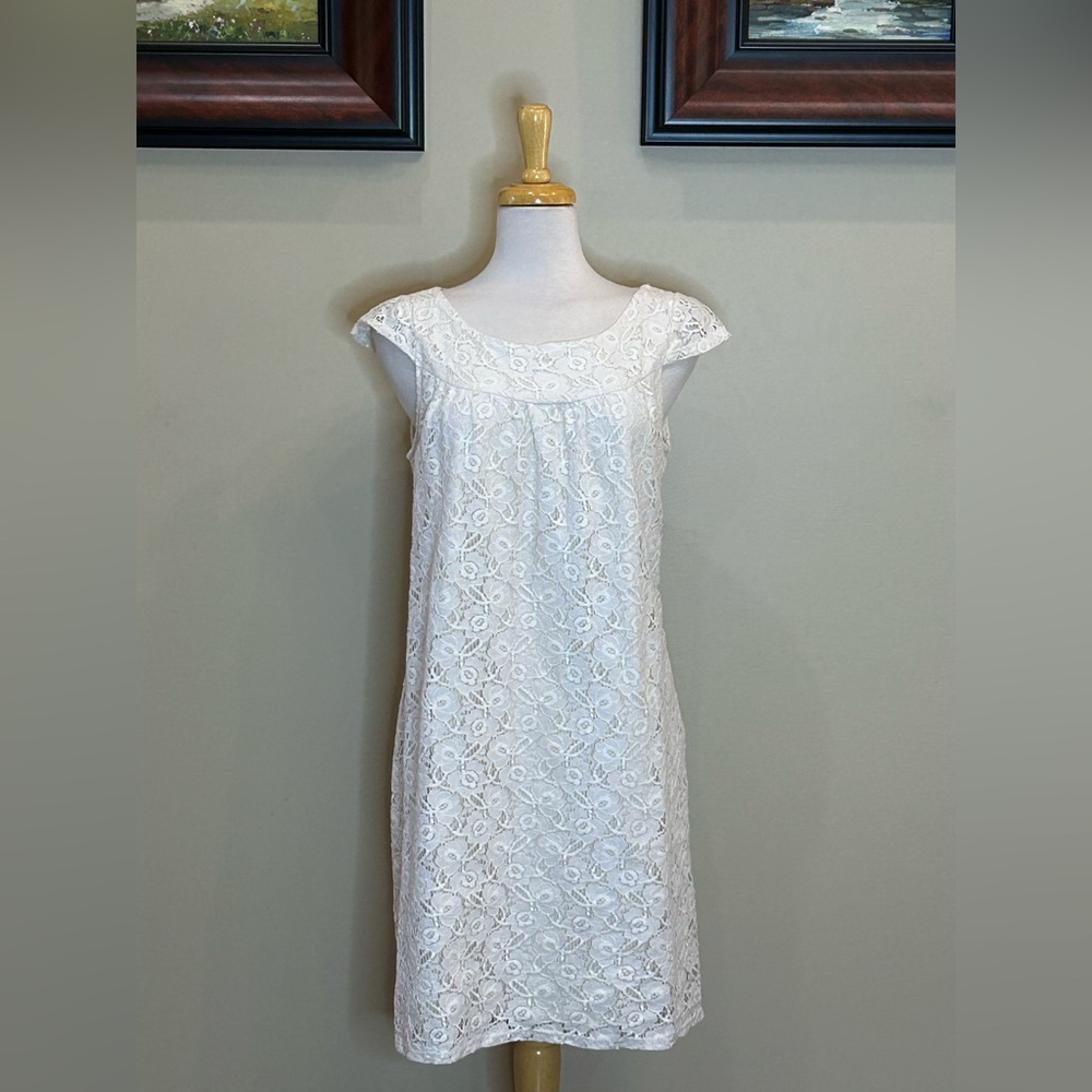Velvet Torch | Size Large Ivory Lace Dress